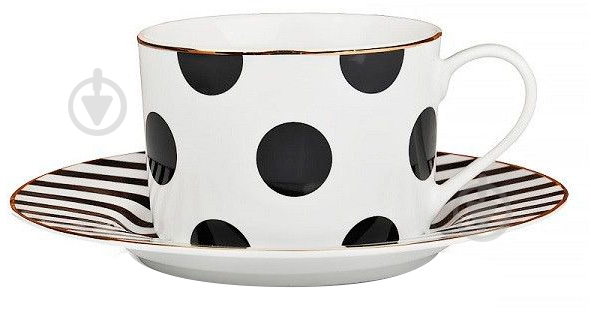 Чашка с блюдцем Lefard Горох 220 мл - фото 1