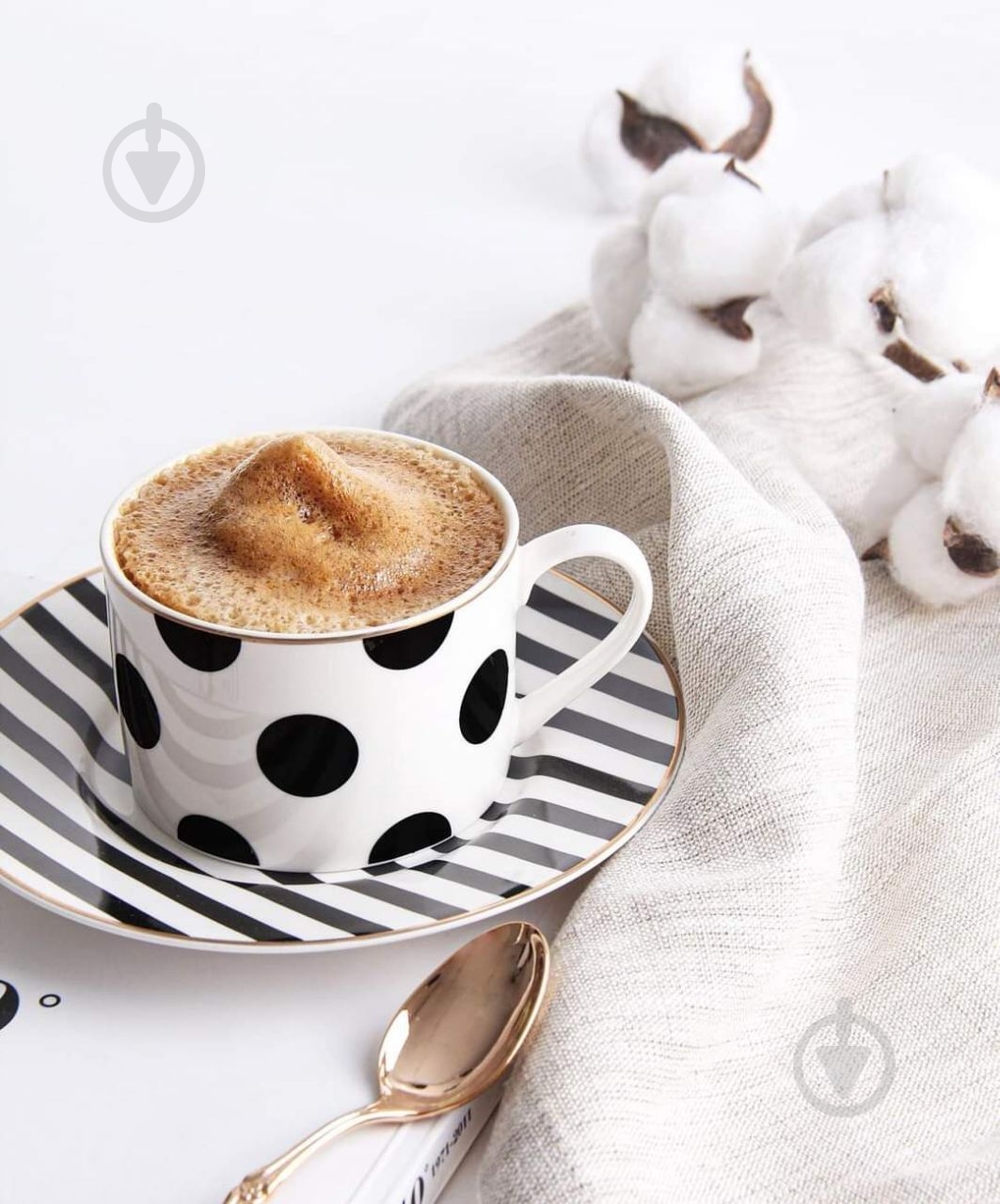 Чашка с блюдцем Lefard Горох 220 мл - фото 3