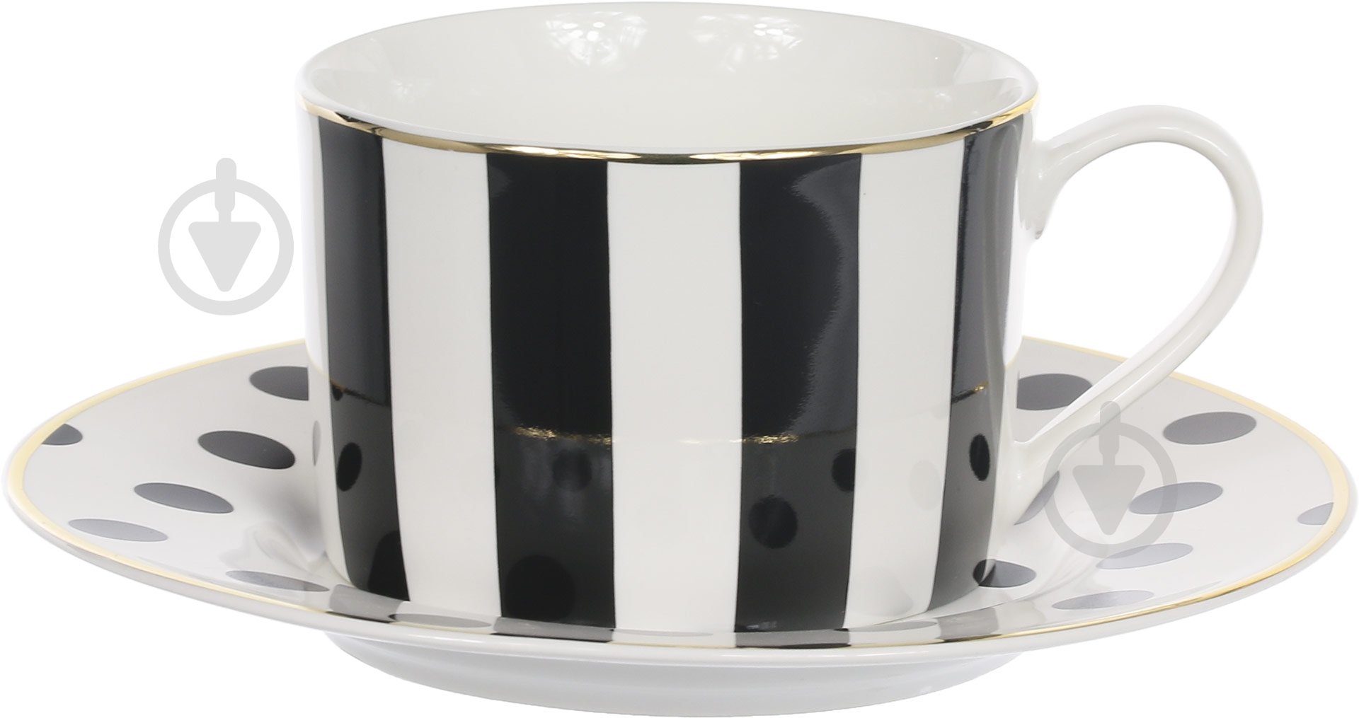 Чашка с блюдцем Lefard Полоска 220 мл - фото 1