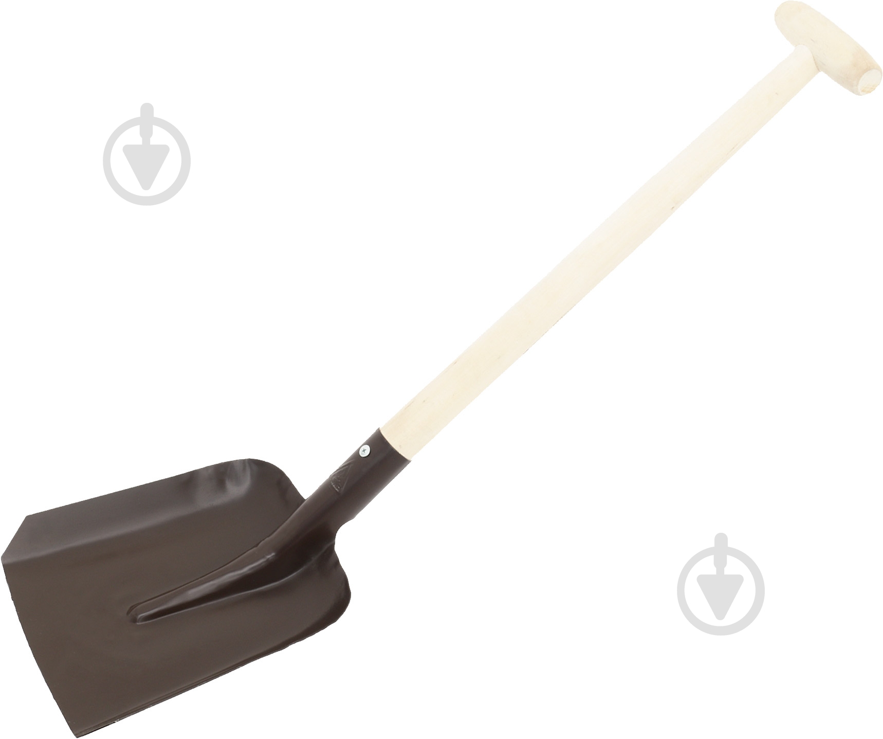 Совковая лопата с черенком и деревянной ручкой Лев - фото 1