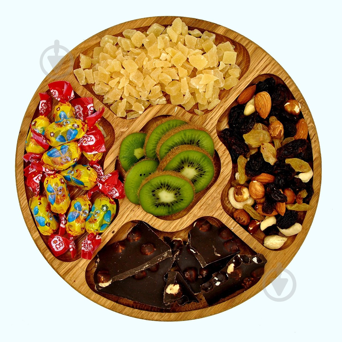 Менажница кругла 24 см тип 4 бук - фото 3