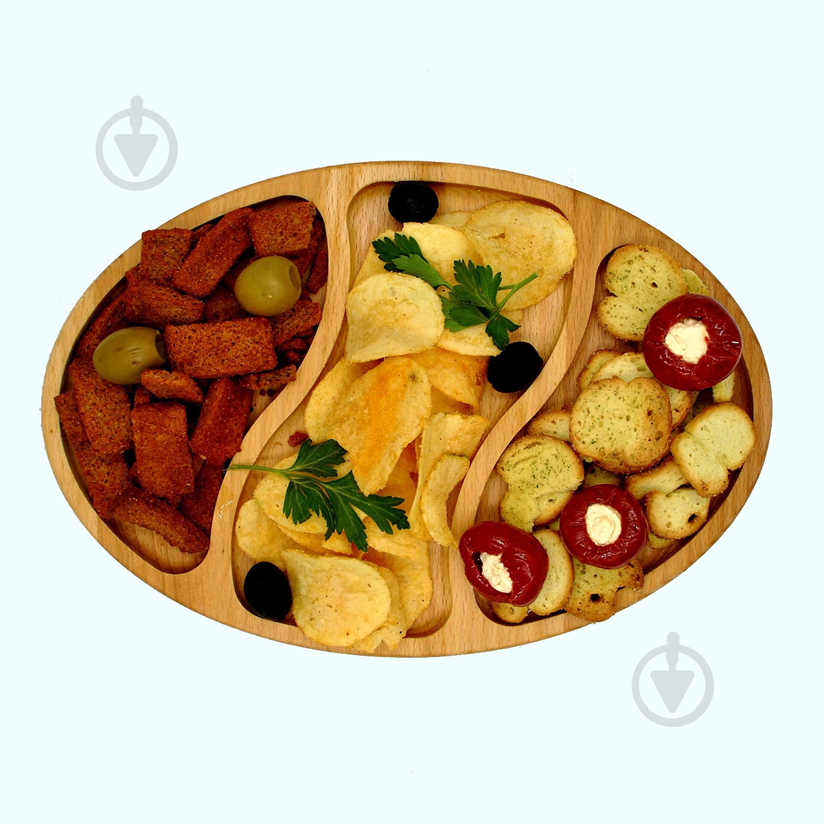 Менажница 28x19 см тип 5 бук - фото 4 Менажница 28x19 см тип 5 бук - фото 4