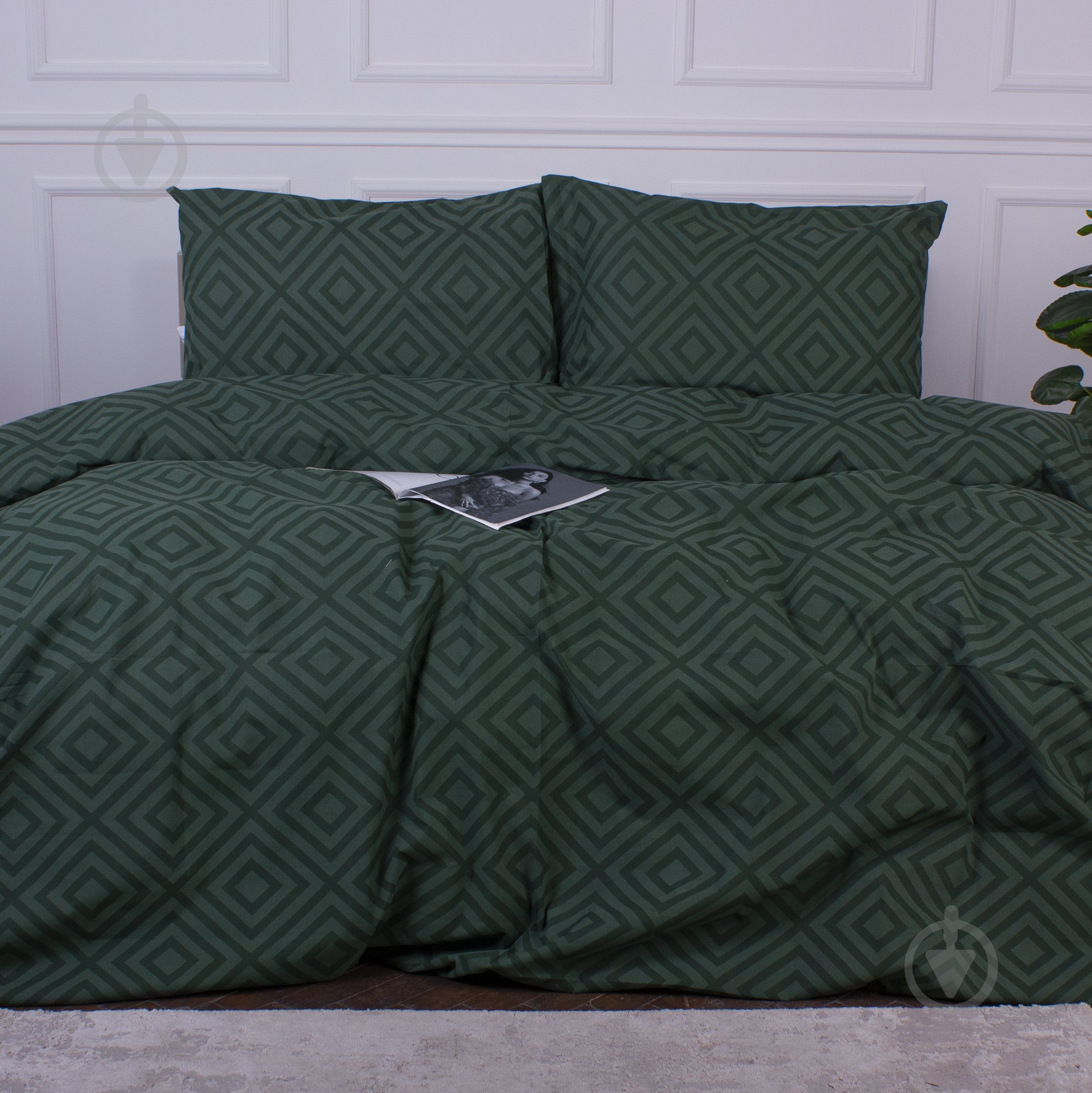 Комплект постельного белья MirSon 17-0622 Geometry Emerald зеленый - фото 1