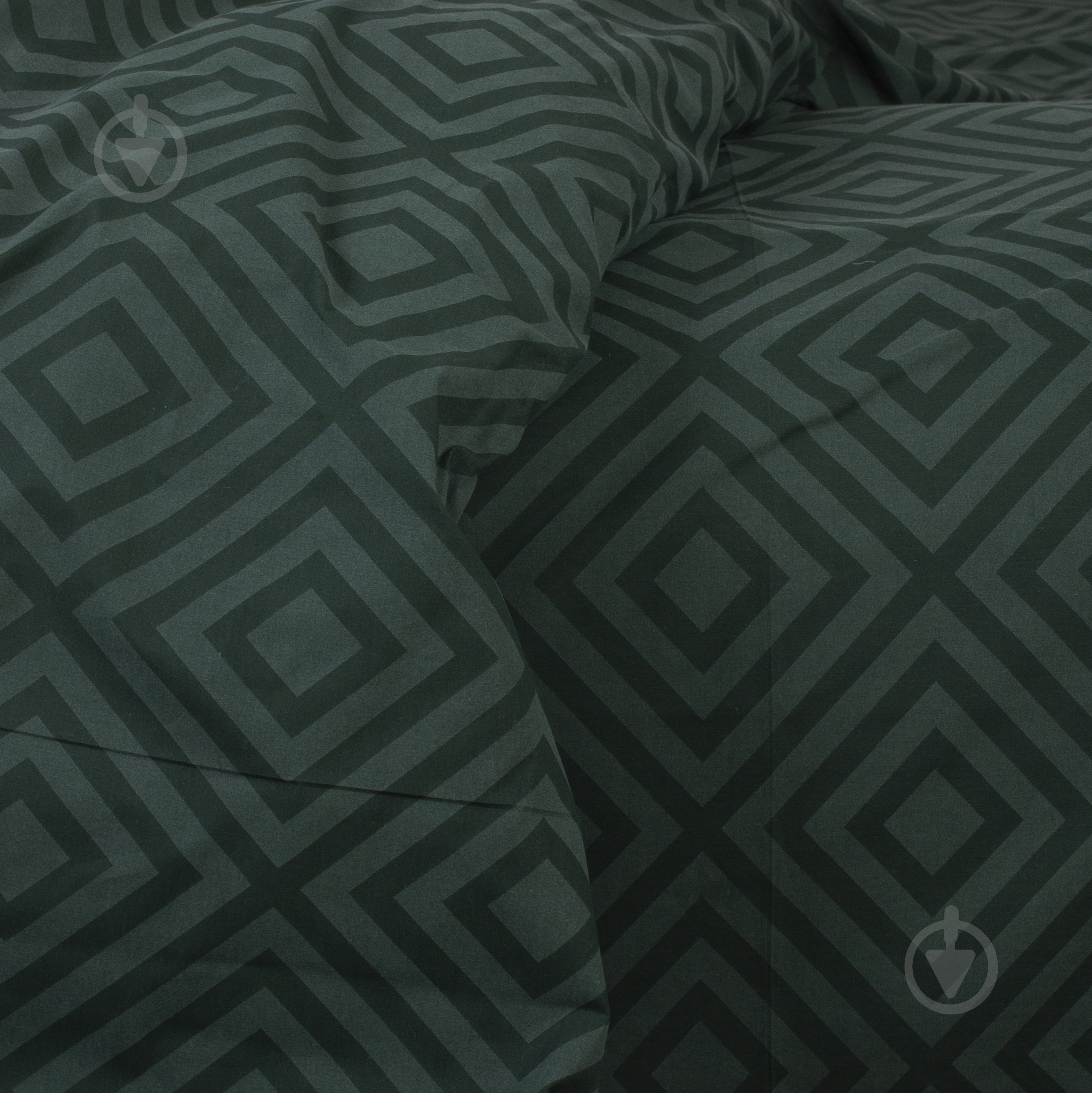 Комплект постельного белья MirSon 17-0622 Geometry Emerald зеленый - фото 5
