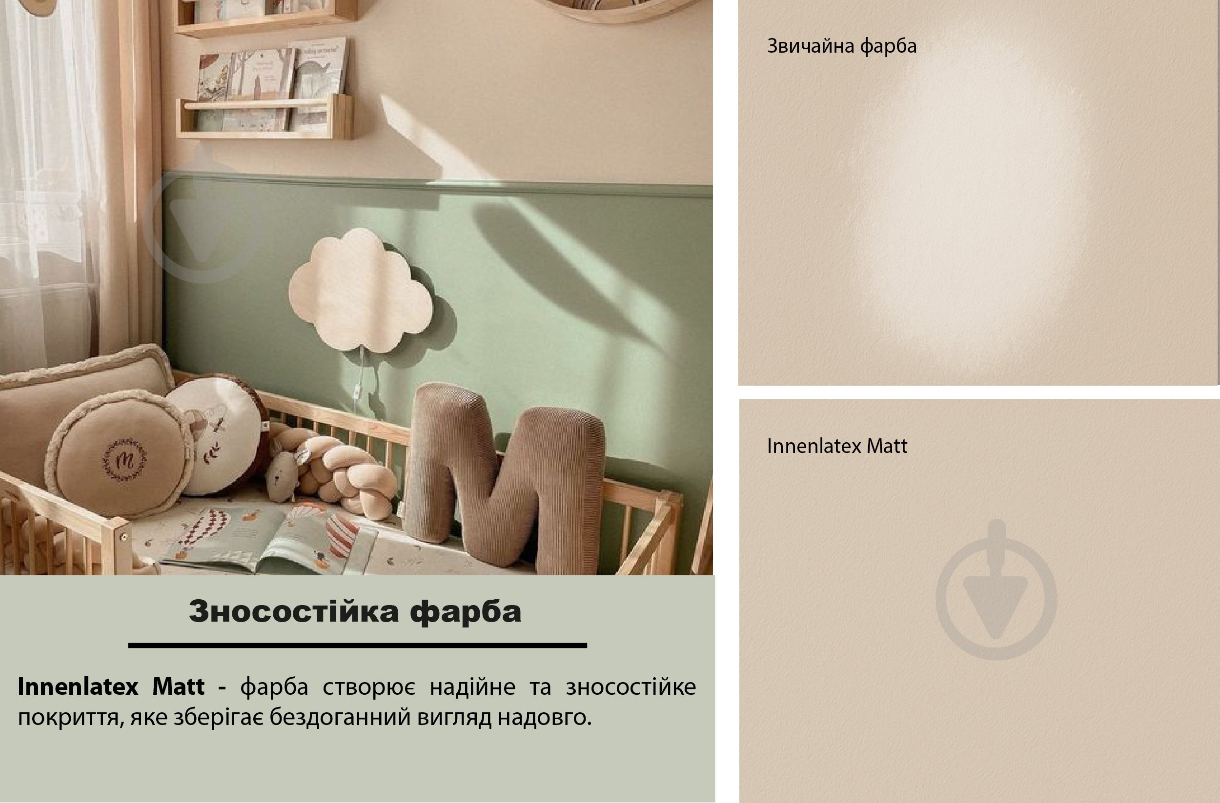 Фарба латексна Feidal Innenlatex Matt глибокий мат білий 5 л - фото 4