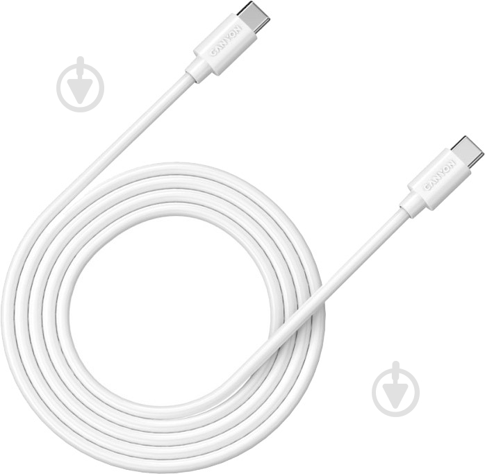 Кабель Canyon C-12 Type C to Type C 2 м белый (CNS-USBC12W) - фото 1