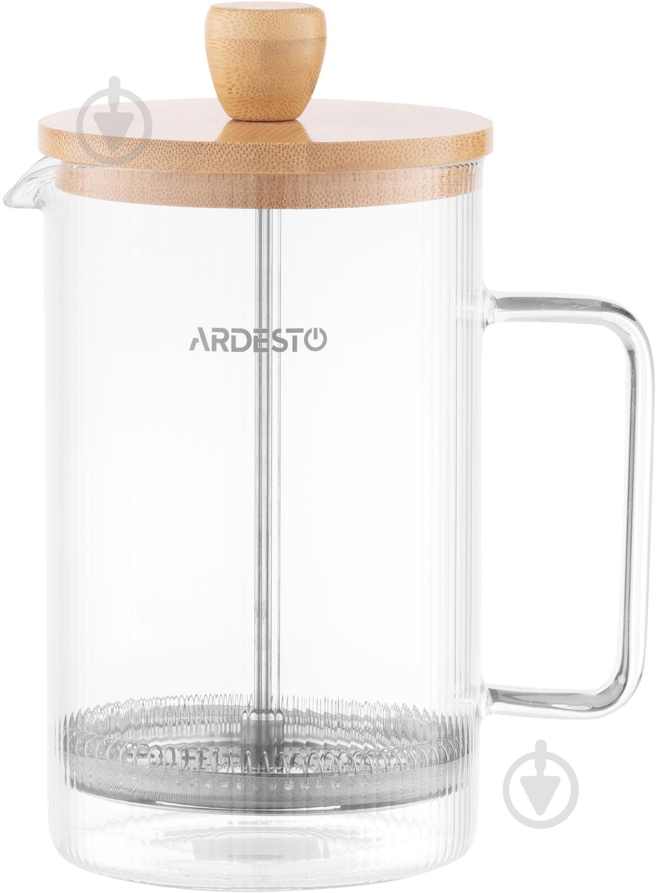 Френч-пресс Ardesto Midori 800 мл прозрачный AR1009WL - фото 2 Френч-пресс Ardesto Midori 800 мл прозрачный AR1009WL - фото 2