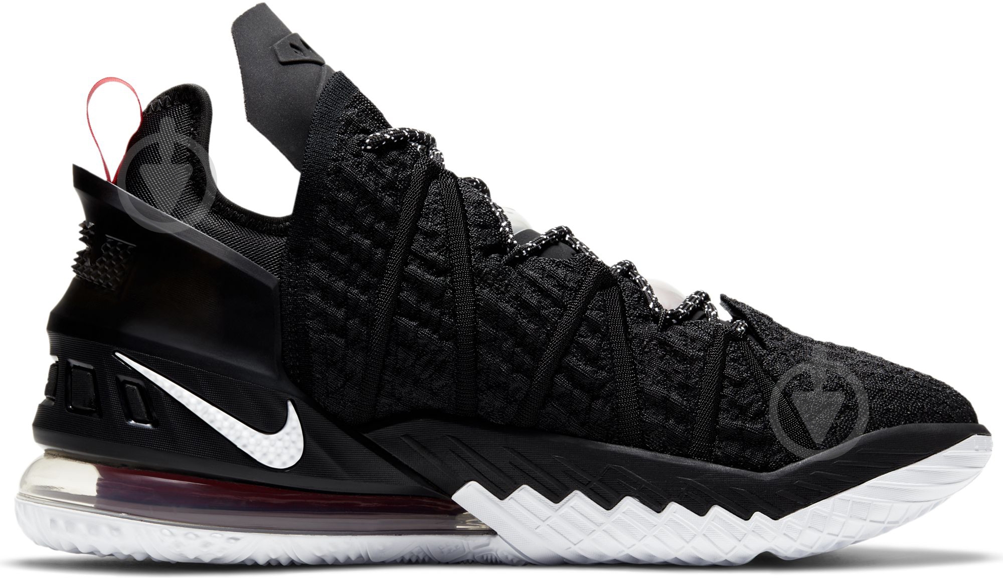 Кроссовки Nike LEBRON XVIII CQ9283-001 р.45,5 черно-белые - фото 4