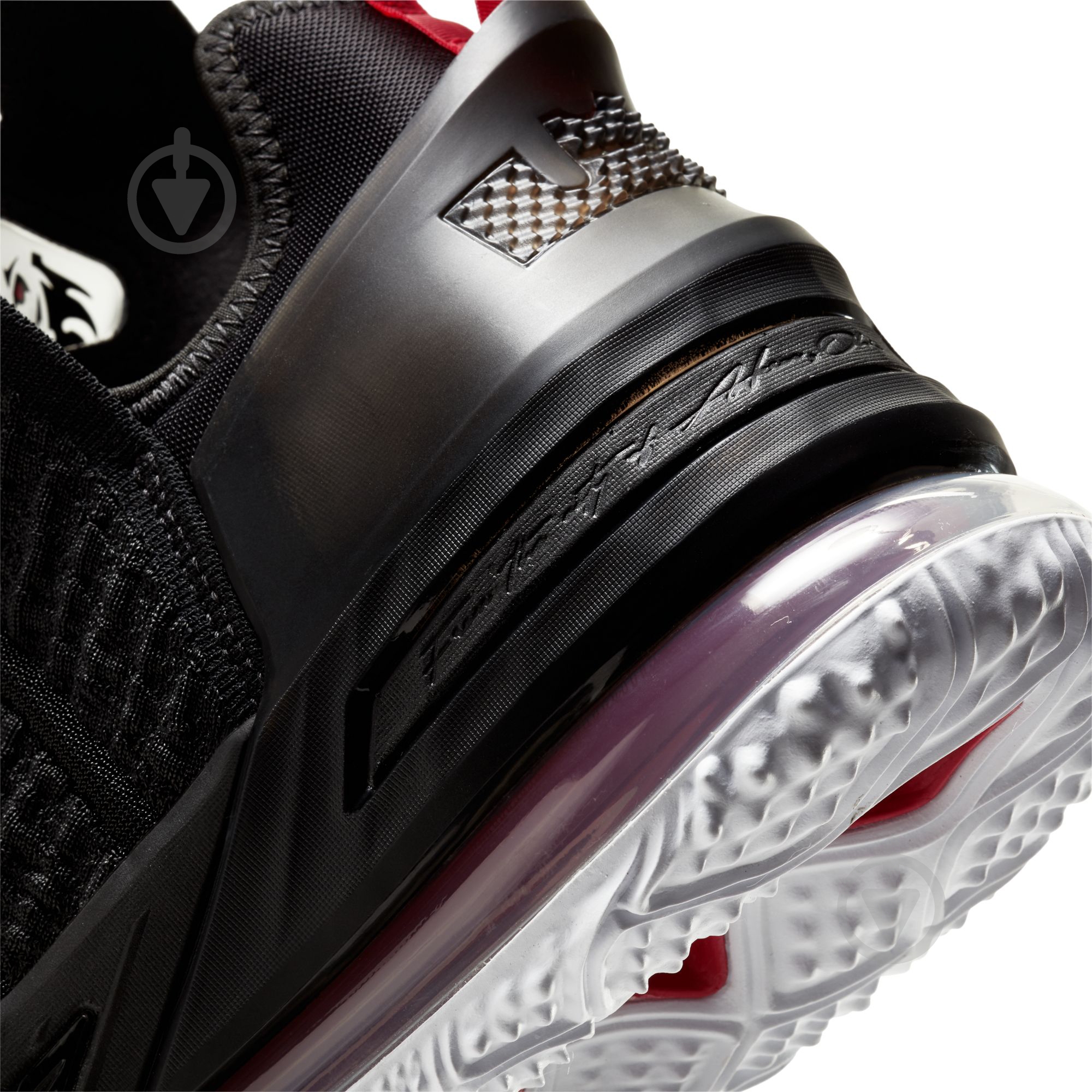 Кросівки Nike LEBRON XVIII CQ9283-001 р.41 чорно-білі - фото 11 Кросівки Nike LEBRON XVIII CQ9283-001 р.41 чорно-білі - фото 11