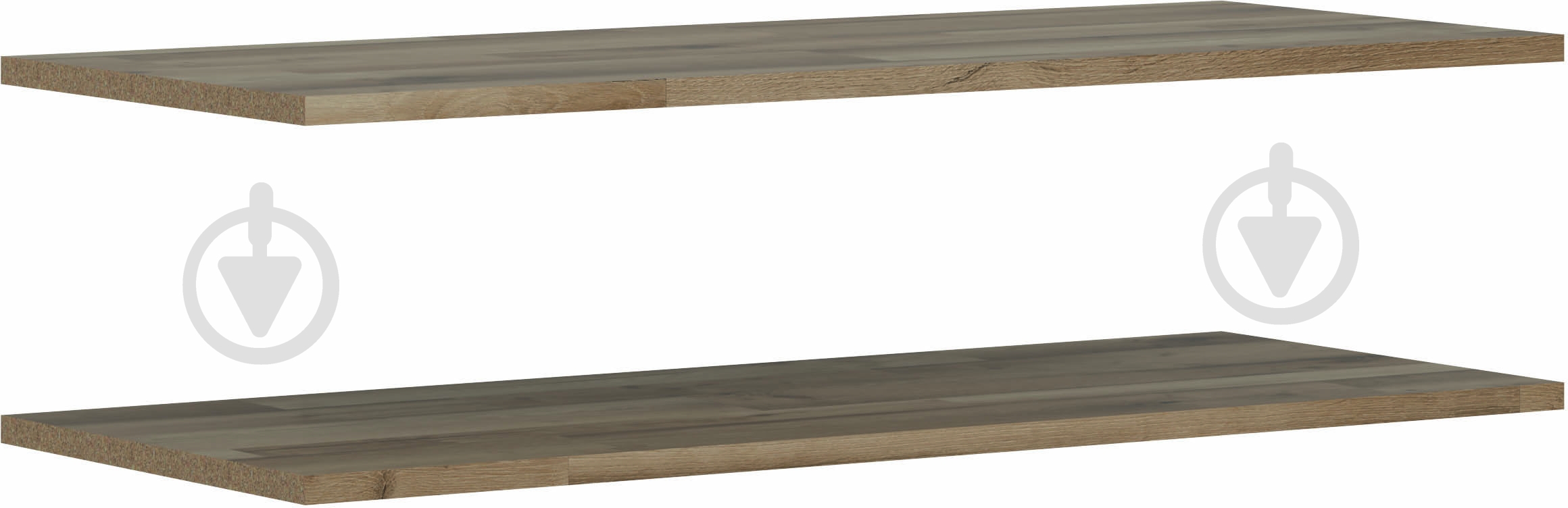 Полки к шкафу гардеробному BRW Arica 2 шт. 221176480 дуб сильва/бетон (L112-POL/118-TX/DASV) - фото 2 Полки к шкафу гардеробному BRW Arica 2 шт. 221176480 дуб сильва/бетон (L112-POL/118-TX/DASV) - фото 2