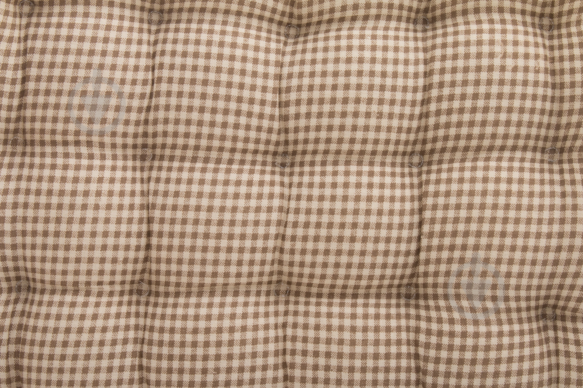 Подушка на стул Клетка бежевая 43x43 см Тенденс - фото 3