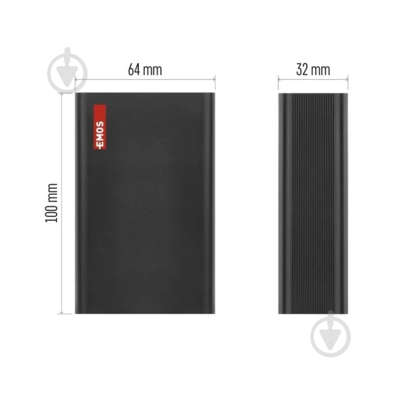 Повербанк Emos 20000 mAh black (B0560B) 65 W PD - фото 3