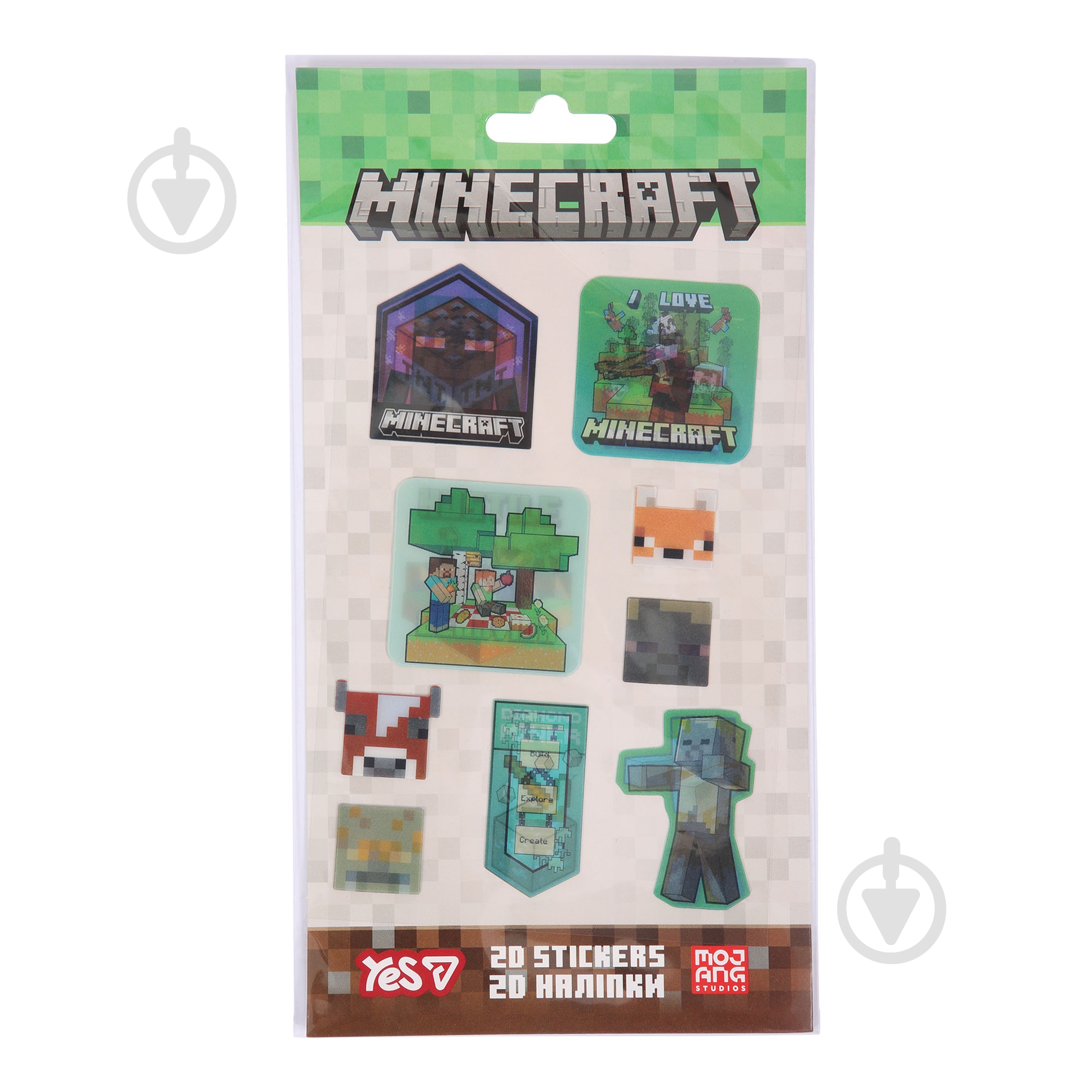 Набор наклеек YES 2D Minecraft Characters 708531 - фото 3