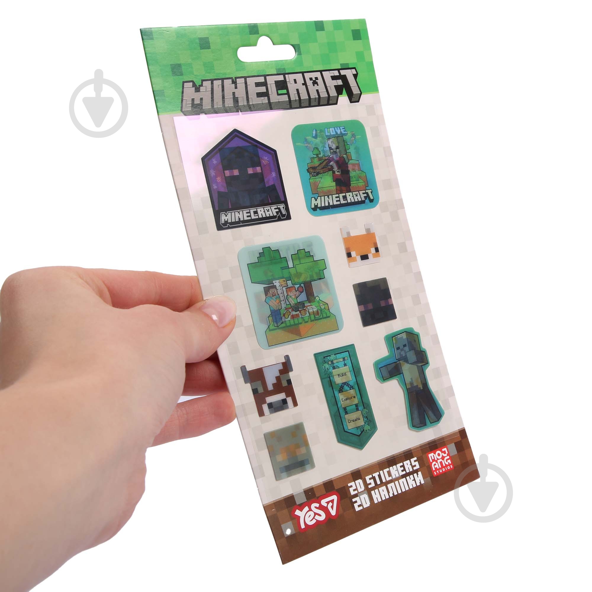 Набор наклеек YES 2D Minecraft Characters 708531 - фото 4