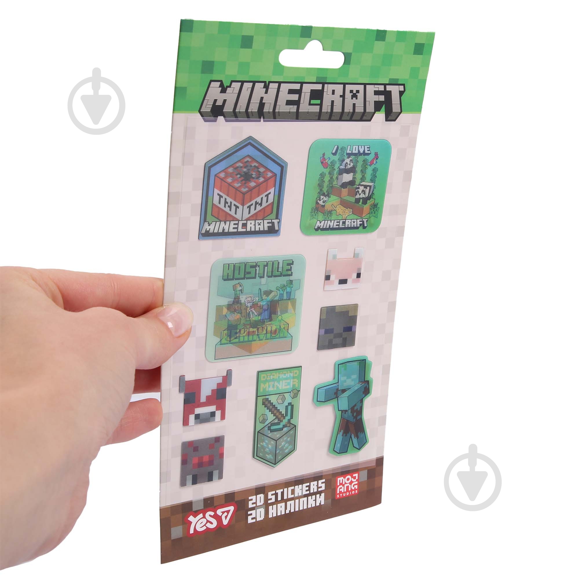 Набор наклеек YES 2D Minecraft Characters 708531 - фото 5
