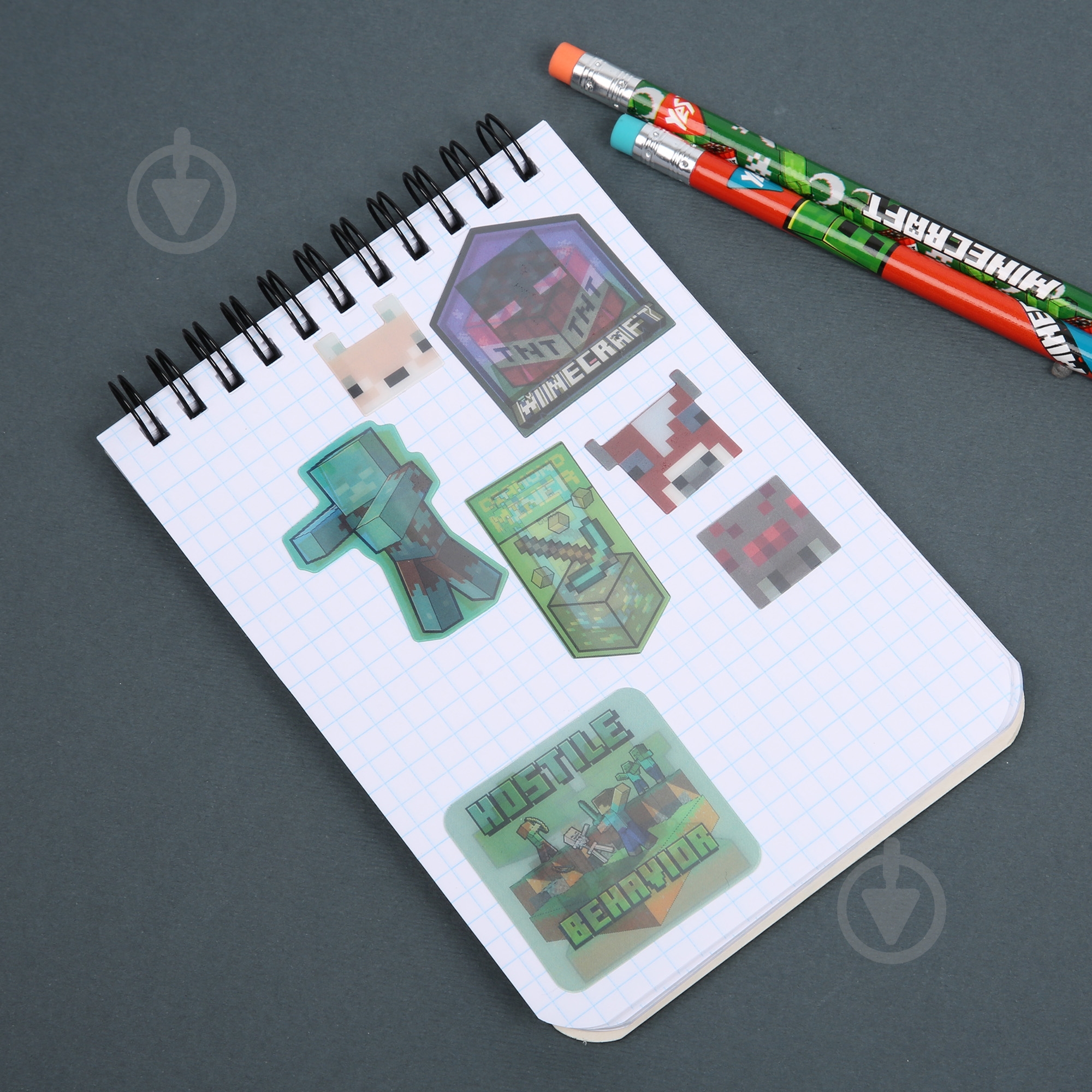 Набор наклеек YES 2D Minecraft Characters 708531 - фото 7
