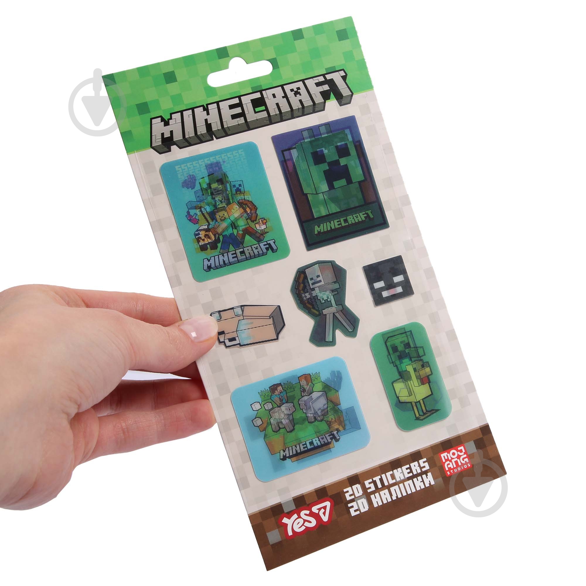 Набор наклеек YES 2D Minecraft Heroes 708530 - фото 4 Набор наклеек YES 2D Minecraft Heroes 708530 - фото 4