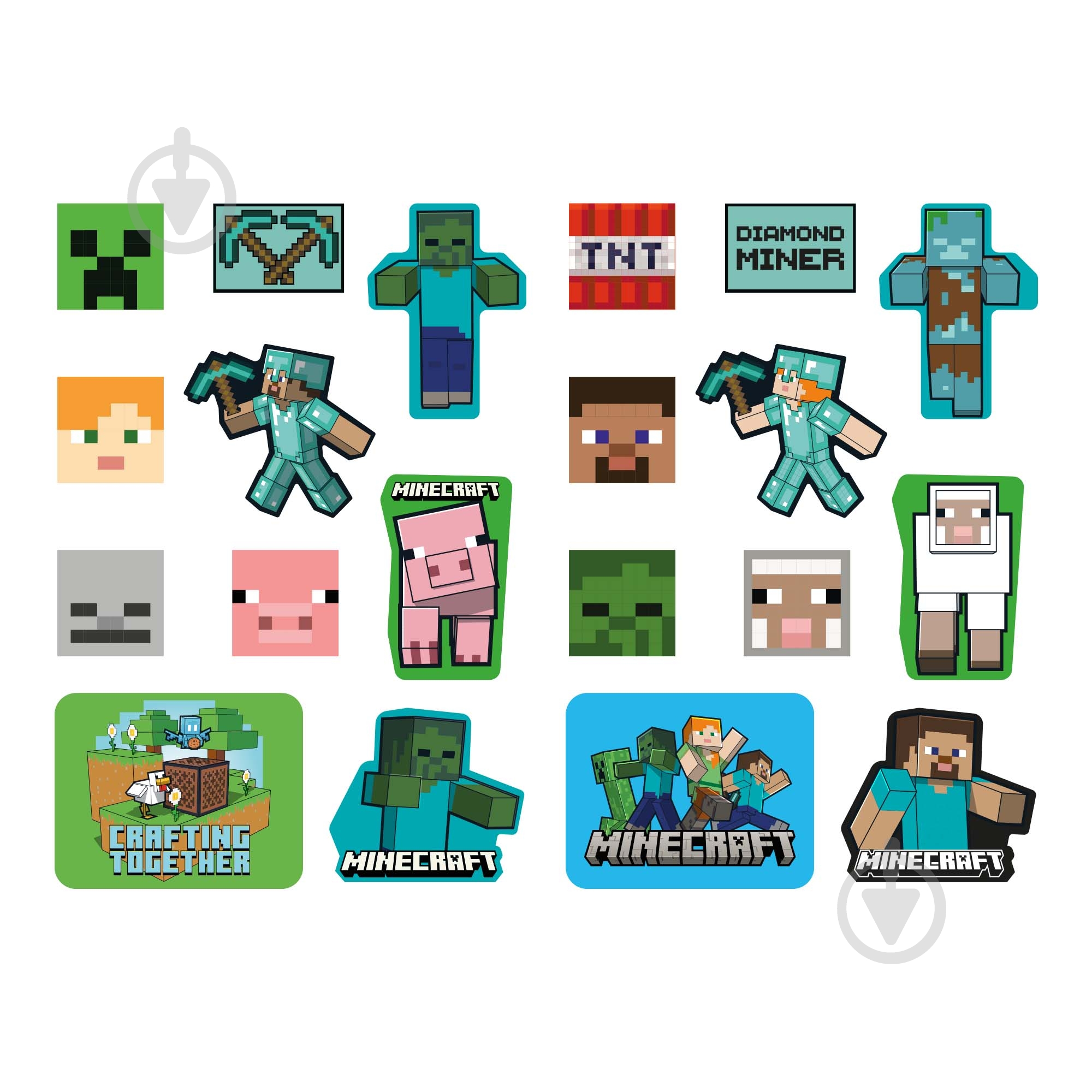 Набор наклеек YES 2D Minecraft 708529 - фото 2