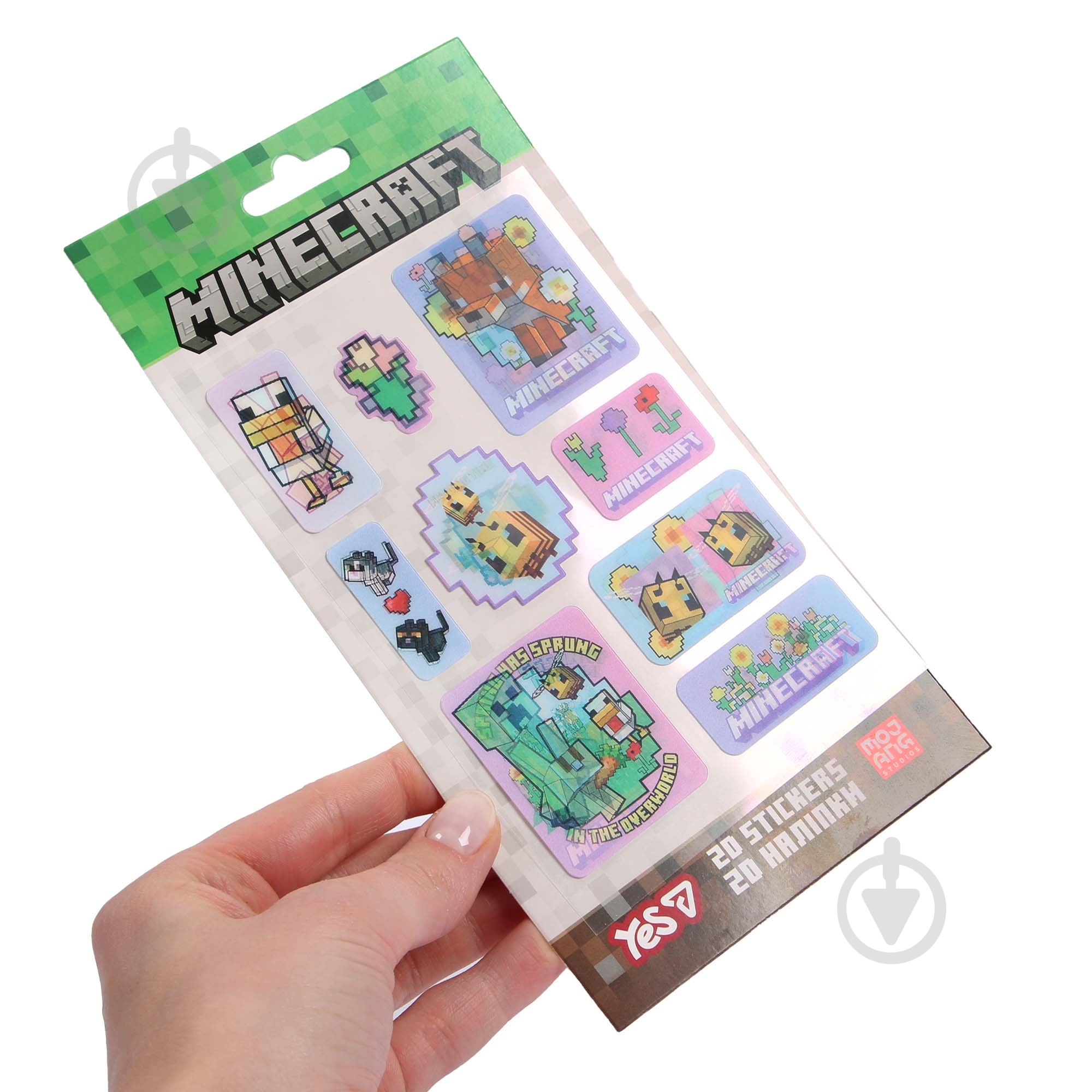 Набор наклеек YES 2D Minecraft Spring Animals 708534 - фото 5