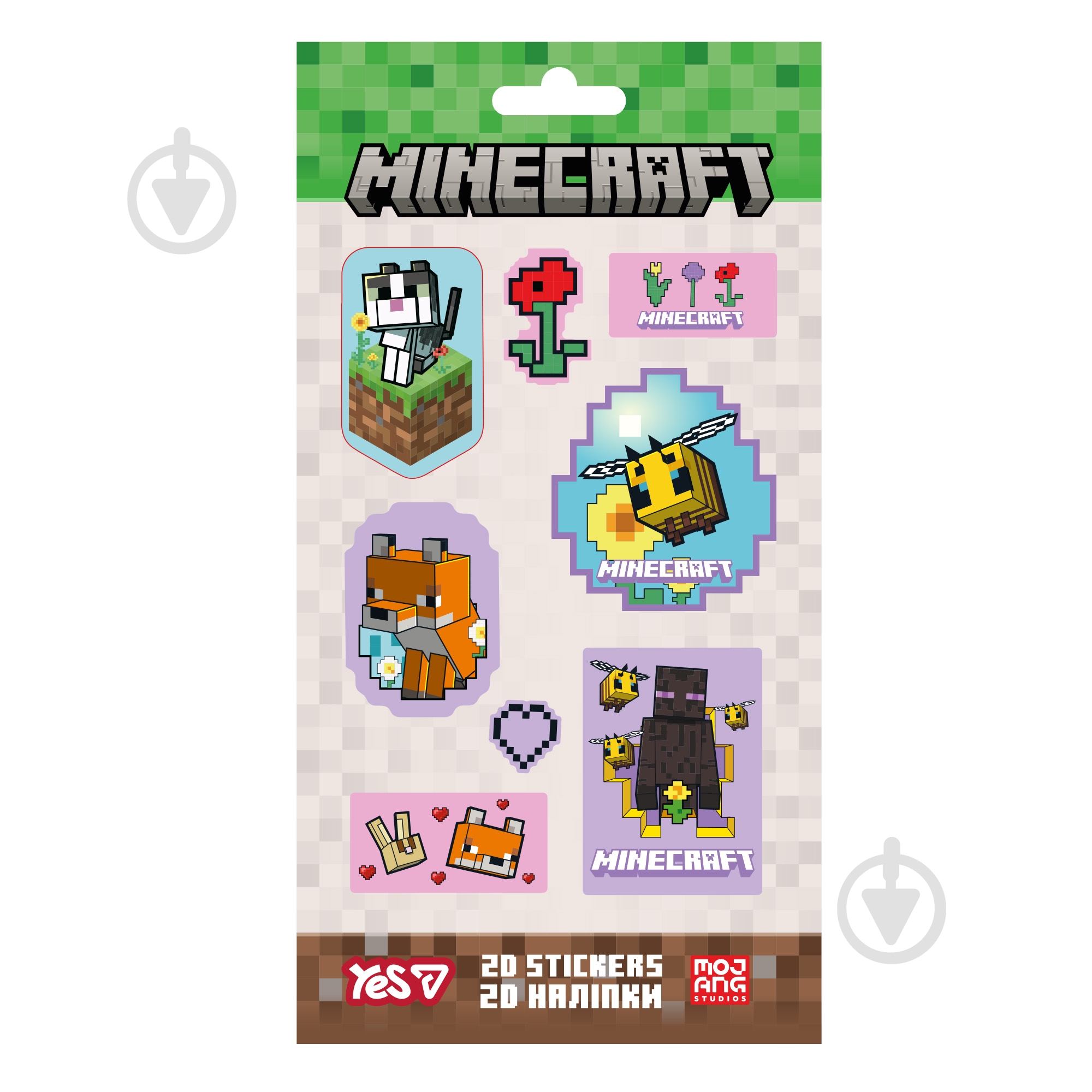 Набор наклеек YES 2D Minecraft Spring Cute 708533 - фото 1