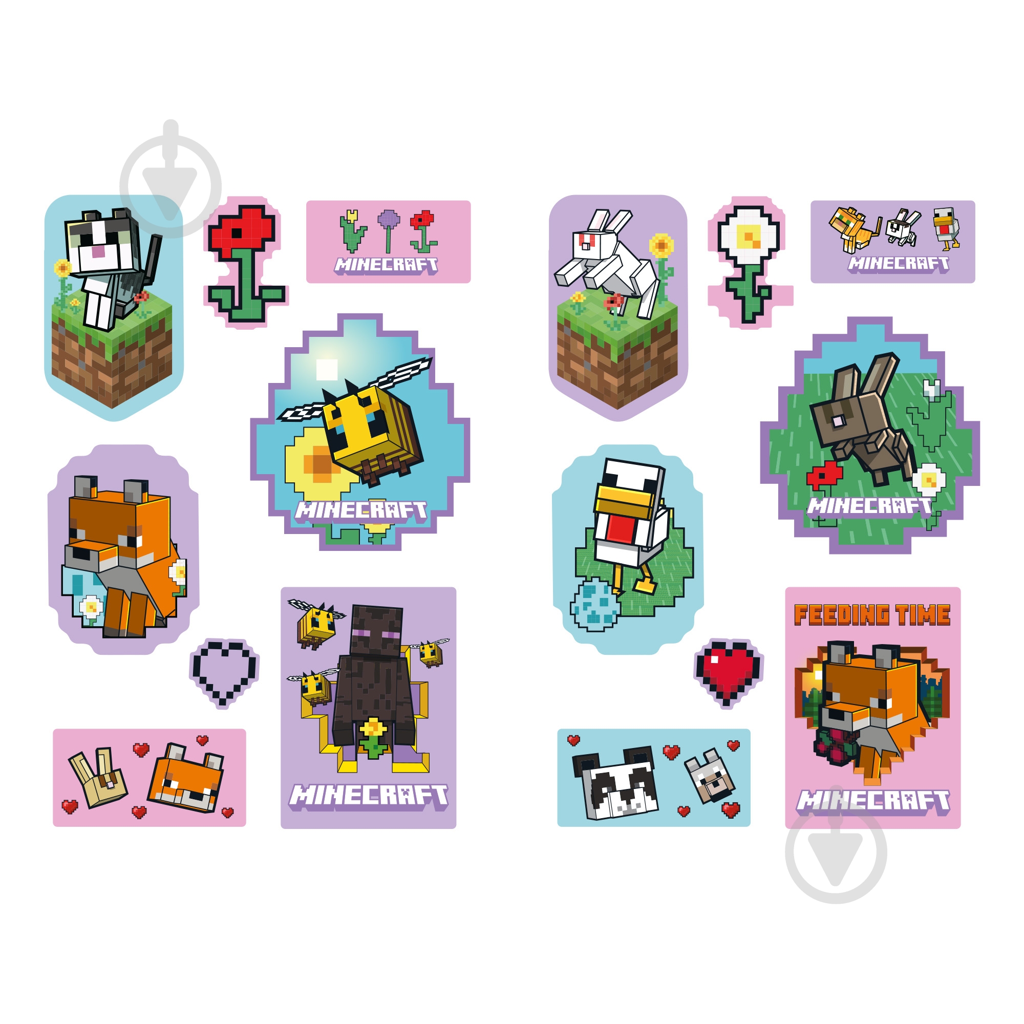 Набор наклеек YES 2D Minecraft Spring Cute 708533 - фото 2