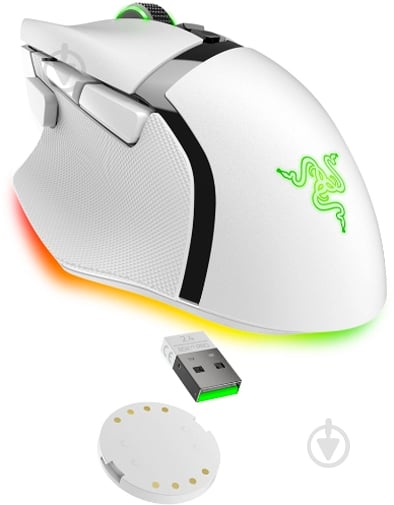 Мышь Razer Basilisk V3 PRO Wireless white (RZ01-04620200-R3G1) - фото 2 Мышь Razer Basilisk V3 PRO Wireless white (RZ01-04620200-R3G1) - фото 2