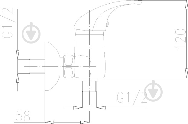 Змішувач для душу KFA Baryt 556-010-00 - фото 3