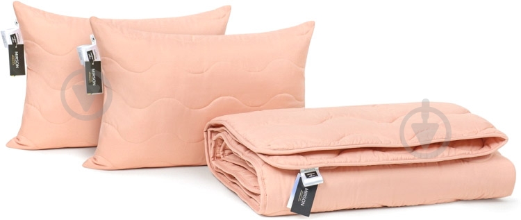 Набір Бавовняний Всесезонний №1748 Eco Light Coral (подушка 50х70 середня) 140x205 см MirSon кораловий - фото 1