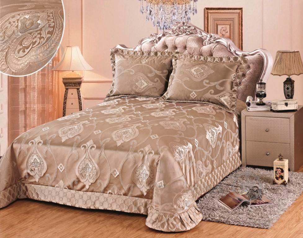 Покрывало Dagger gold 250x260 см Arya золотистый - фото 1 Покрывало Dagger gold 250x260 см Arya золотистый - фото 1