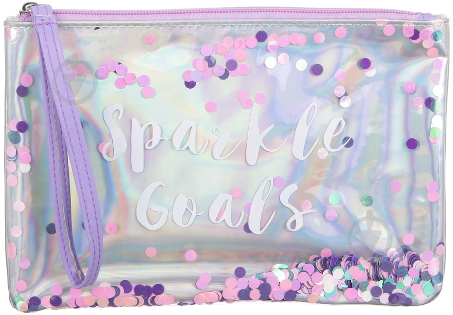 Пенал школьный Sparkle Goals серебристый - фото 2 Пенал школьный Sparkle Goals серебристый - фото 2