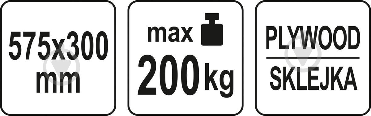 Платформа YATO 575х300х18 мм YT-37421 - фото 4