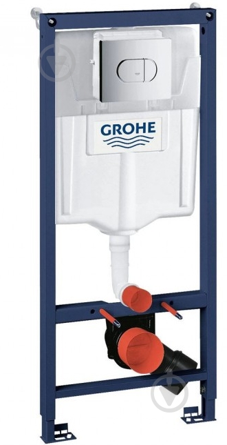 Комплект інсталяції Grohe для підвісного унітазу GROHE Solido 3 в 1 з кнопкою Arena Cosmopolitan - фото 1