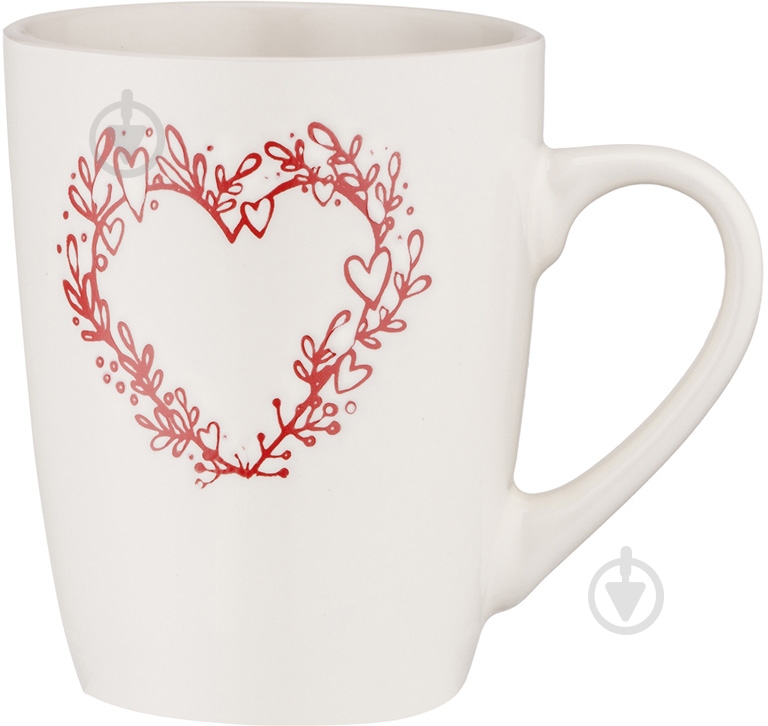 Чашка Ardesto Heart 320 мл белая AR3467W - фото 1 Чашка Ardesto Heart 320 мл белая AR3467W - фото 1