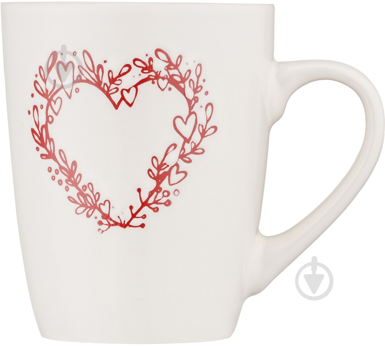 Чашка Ardesto Heart 320 мл белая AR3467W - фото 2 Чашка Ardesto Heart 320 мл белая AR3467W - фото 2