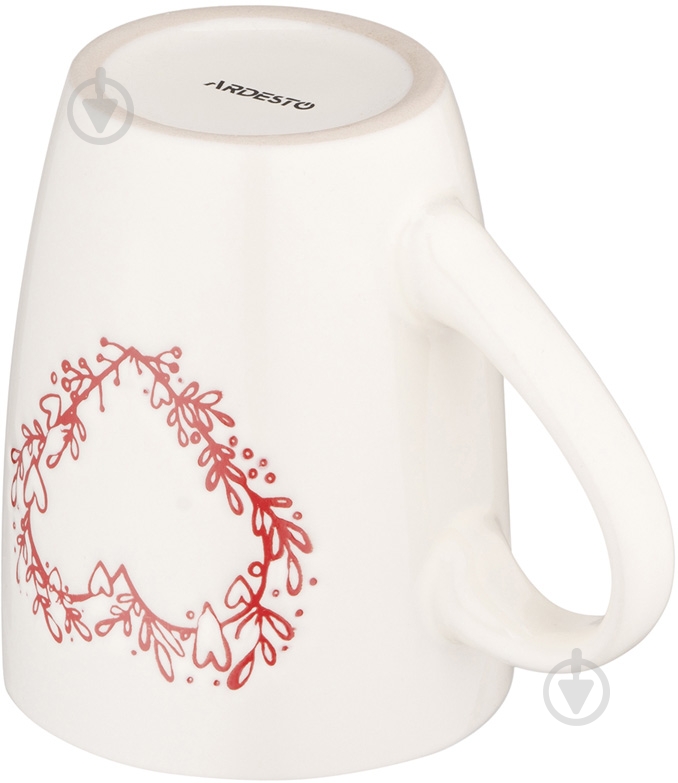 Чашка Ardesto Heart 320 мл белая AR3467W - фото 4 Чашка Ardesto Heart 320 мл белая AR3467W - фото 4