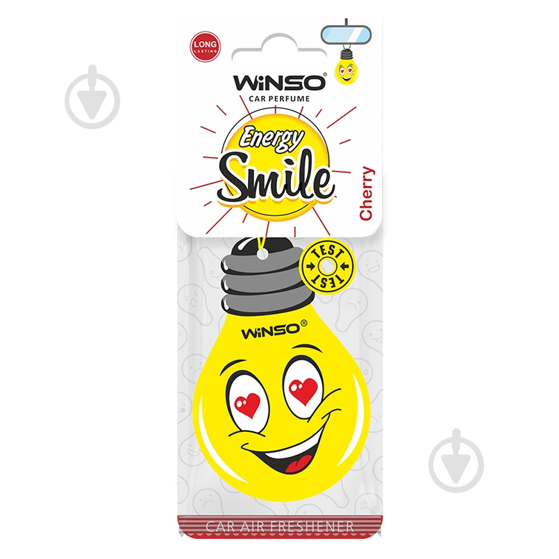 Ароматизатор подвесной WINSO Smile Card - Cherry 990330 - фото 1