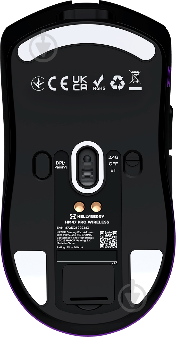 Игровая мышь Hator HM47 Pro Wireless black-violet gradient (67587) - фото 8