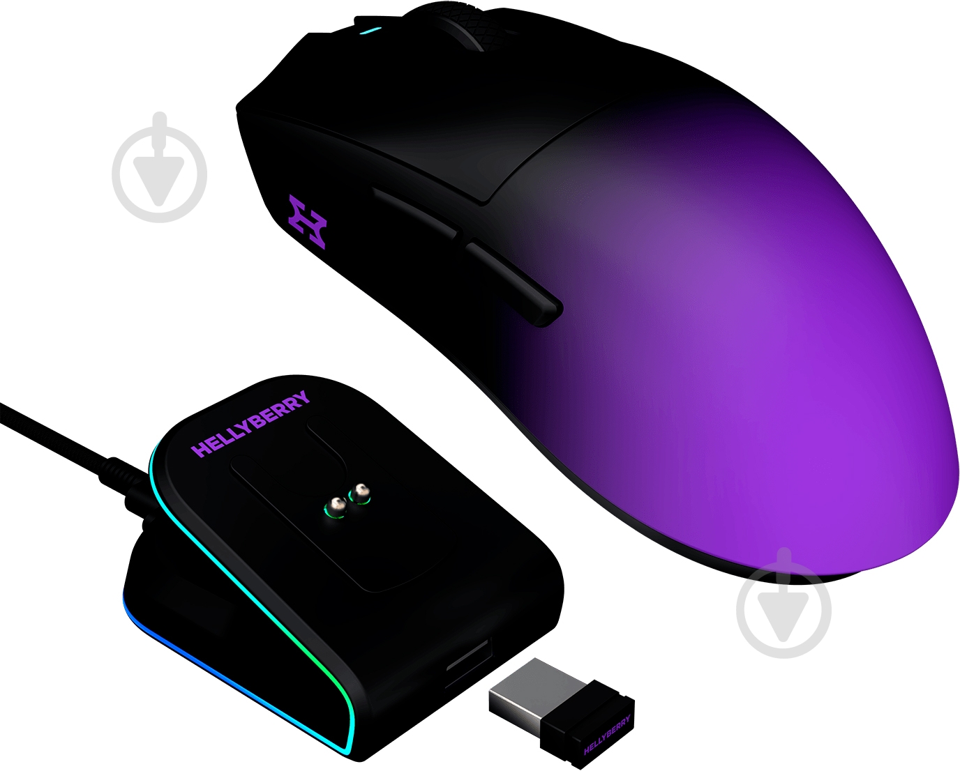 Игровая мышь Hator HM47 Pro Wireless black-violet gradient (67587) - фото 7
