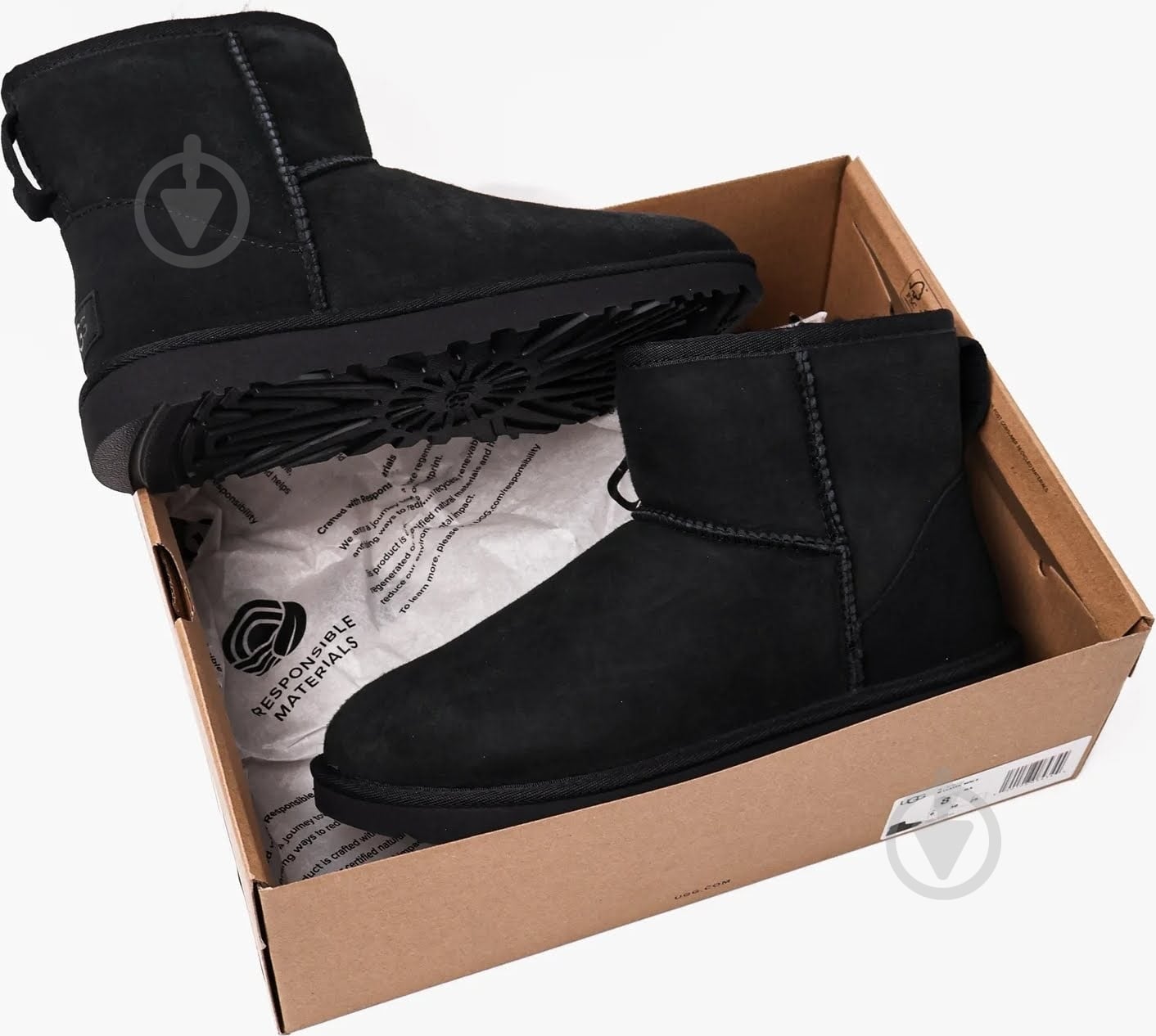 Ботинки UGG W CLASSIC MINI II 1016222-BLK р.40 черный - фото 9
