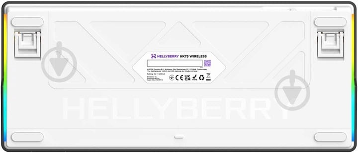 Клавиатура игровая Hator Hellyberry HK75 Wireless (67578) white/violet - фото 7