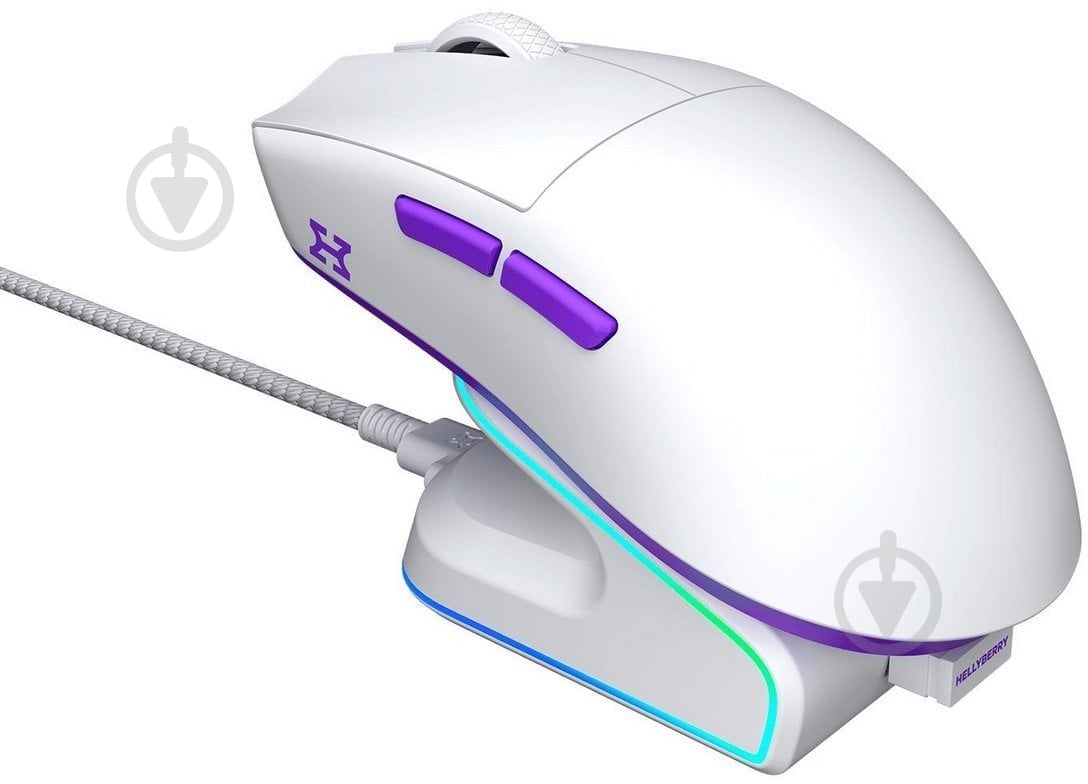 Игровая мышь Hator HM47 Wireless white/violet (67589) - фото 9 Игровая мышь Hator HM47 Wireless white/violet (67589) - фото 9