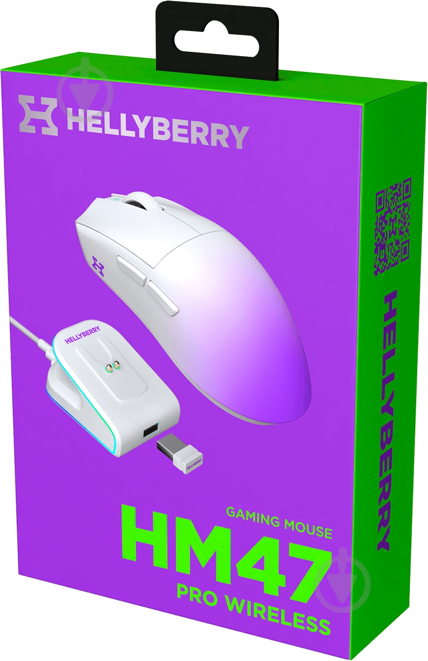 Игровая мышь Hator HM47 Pro Wireless white-violet gradient (HM47PRO_white_violet) - фото 9 Игровая мышь Hator HM47 Pro Wireless white-violet gradient (HM47PRO_white_violet) - фото 9