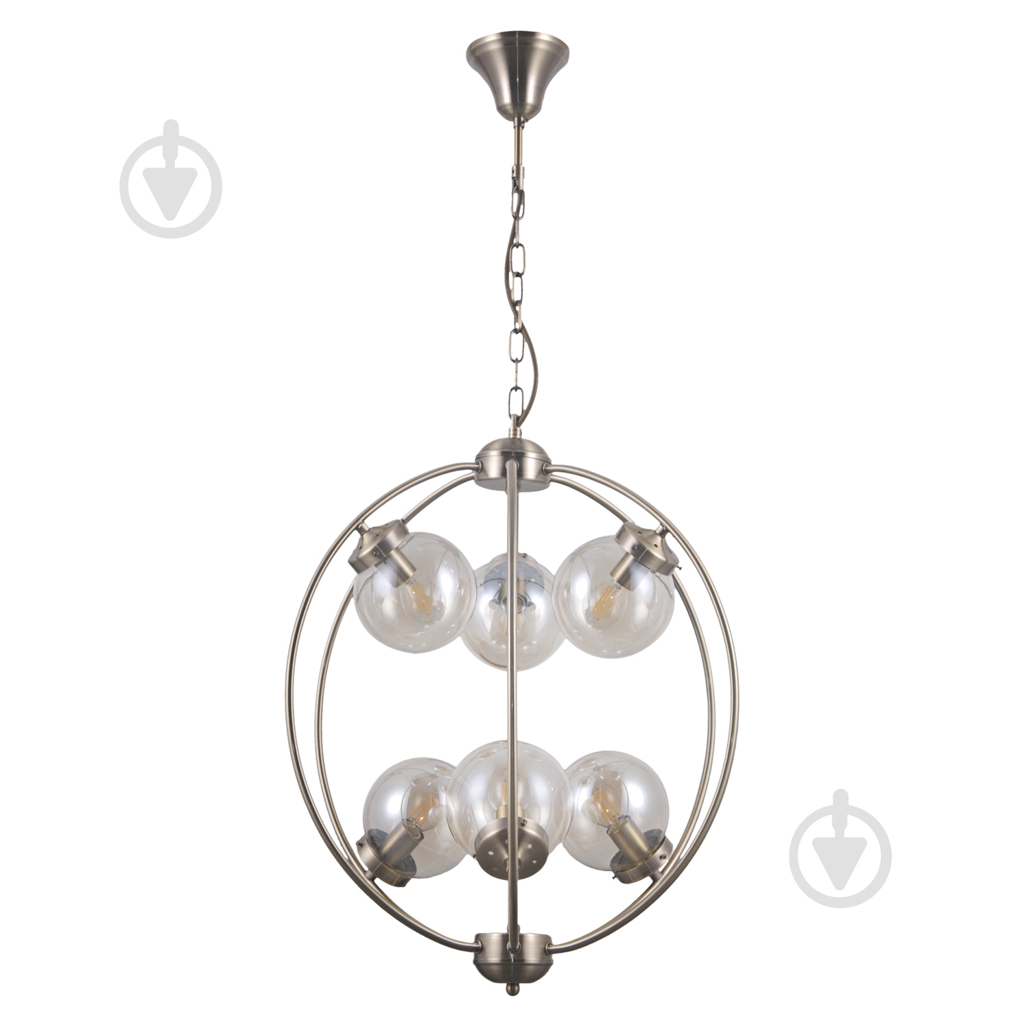 Подвес Victoria Lighting 6x40 Вт E14 бронза Naima/SP6 - фото 1