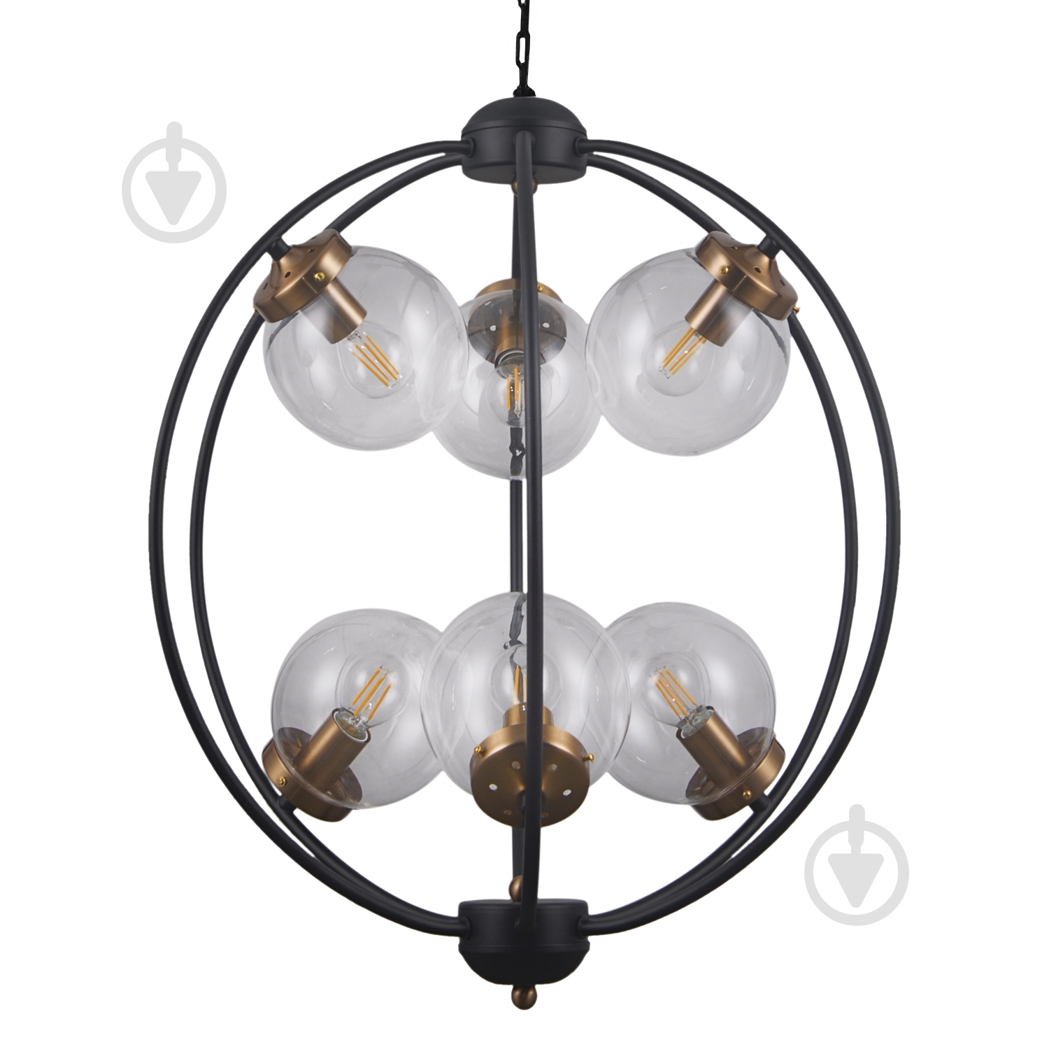 Подвес Victoria Lighting 6x40 Вт E14 черный Xinxin/SP6 - фото 1 Подвес Victoria Lighting 6x40 Вт E14 черный Xinxin/SP6 - фото 1