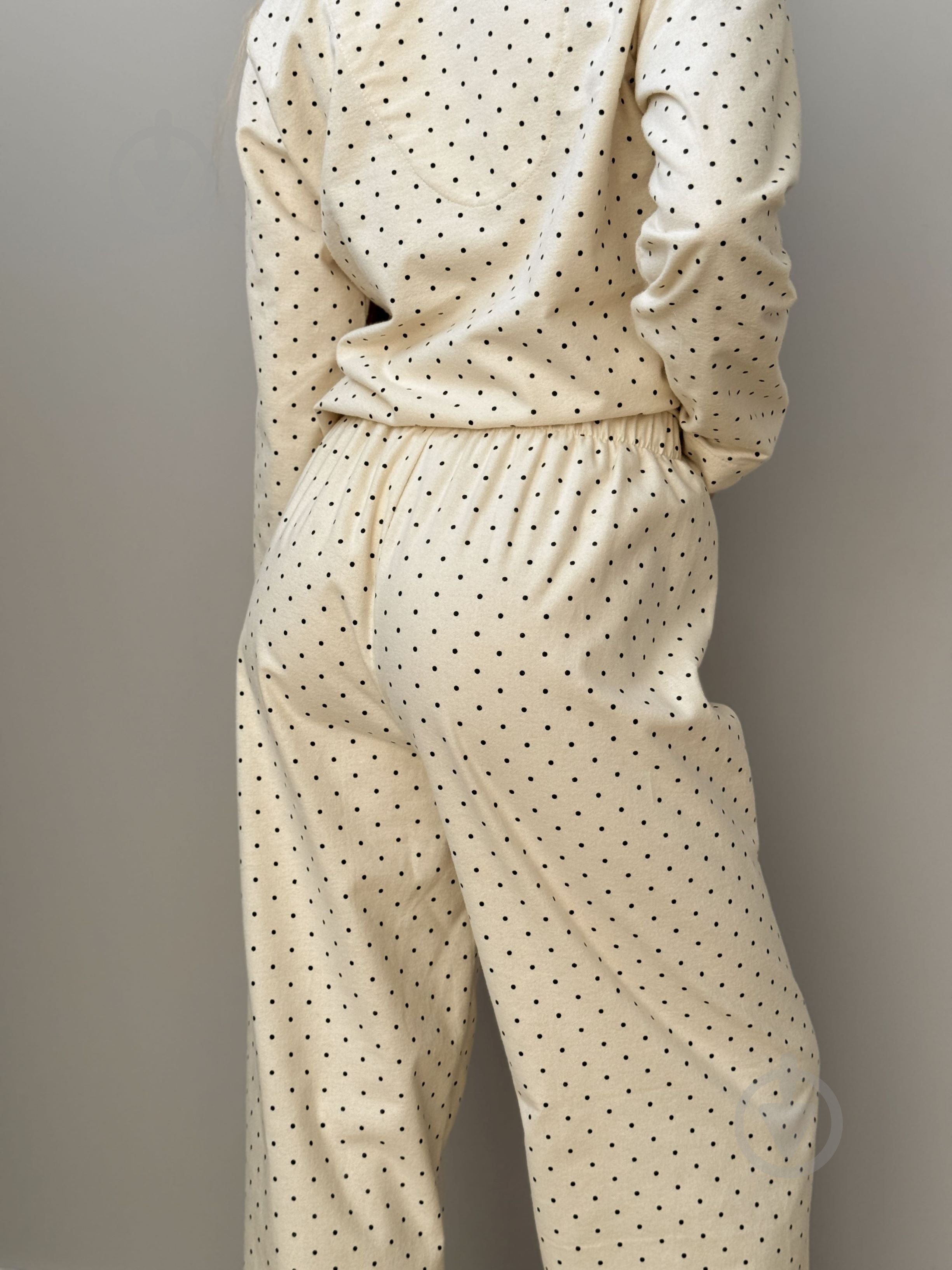 Пижама женская MISO в горошек р. S молочный (13539) - фото 2 Пижама женская MISO в горошек р. S молочный (13539) - фото 2