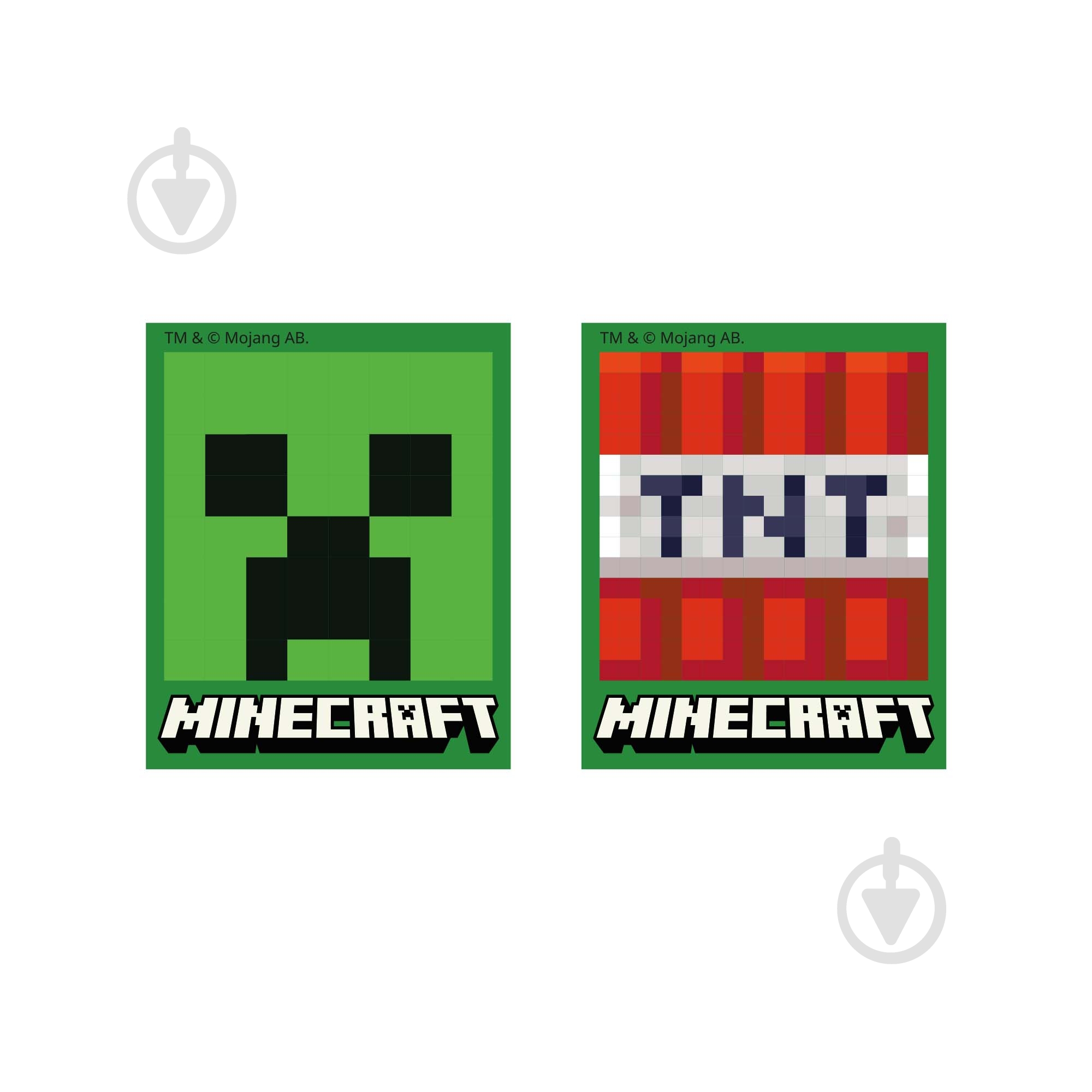 Наклейка YES 2D Minecraft Creeper 708510 - фото 2