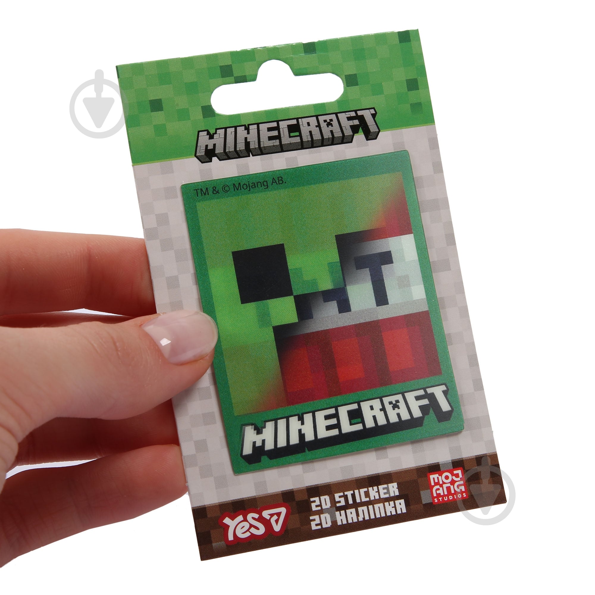 Наклейка YES 2D Minecraft Creeper 708510 - фото 4