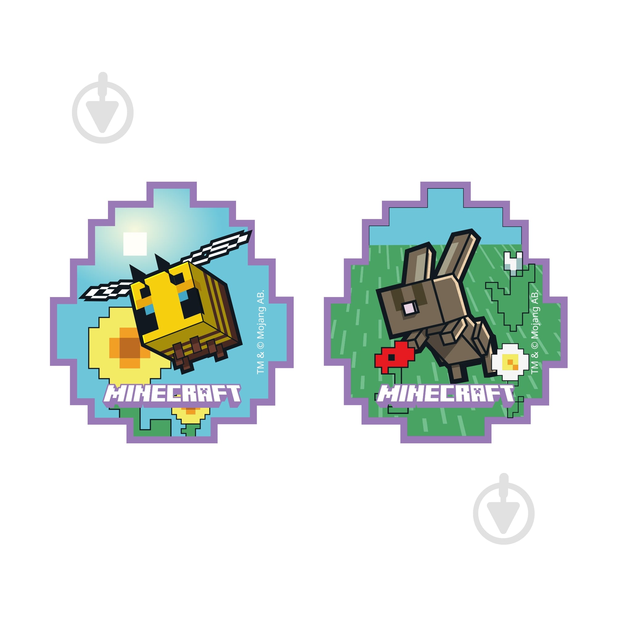 Наклейка YES 2D Minecraft Spring Rabbit 708515 - фото 2