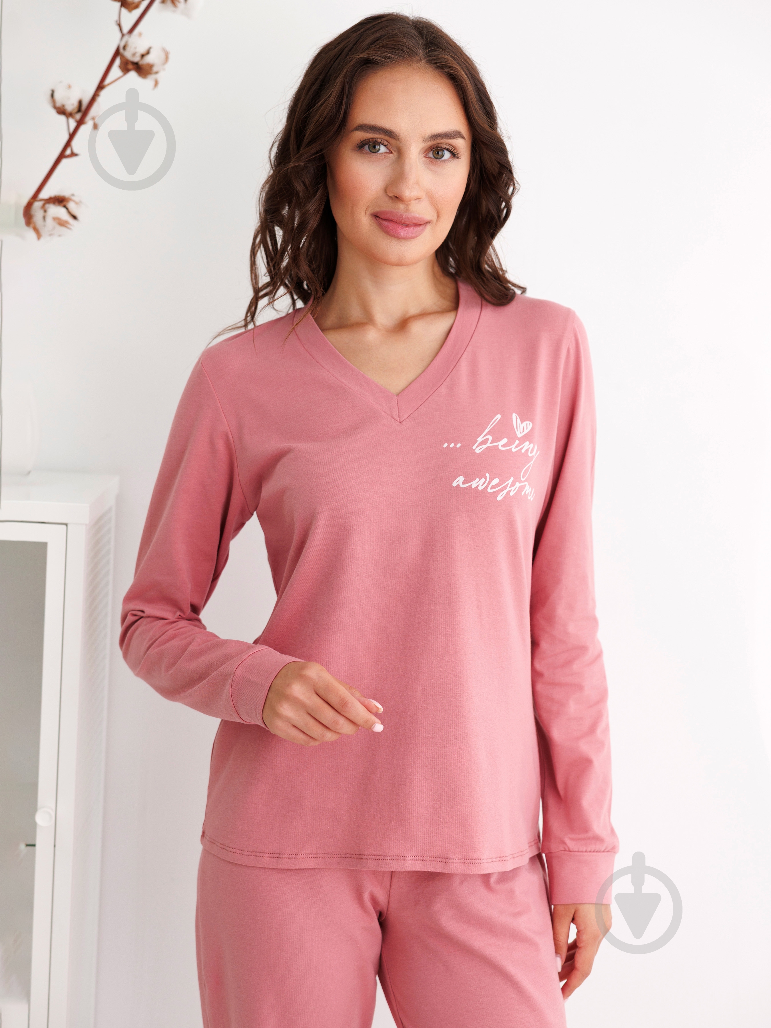 Лонгслив Roksana TAI DAI №1736/16209 р. 46 розовый с бежевым (№1736) - фото 1 Лонгслив Roksana TAI DAI №1736/16209 р. 46 розовый с бежевым (№1736) - фото 1