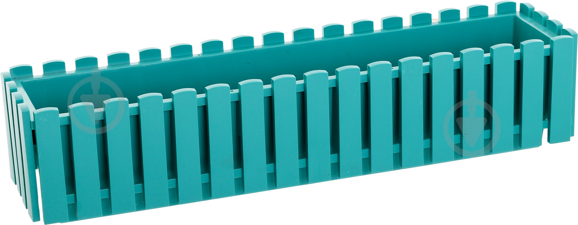 Ящик балконний Plastkon Fency прямокутний 10,5 л бірюзовий - фото 2